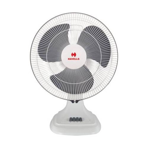 Havells Accelero 400 MM Hs Table Fan (White, Grey)